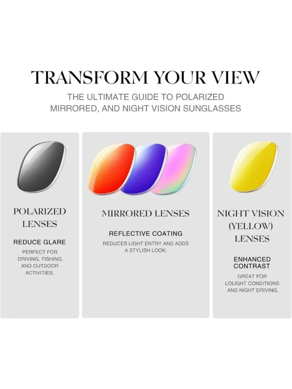 Lightweight Polarized Sport Sunglasses UV400 for Men & Women | Ideal for